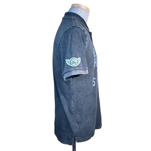 Hard Rock Cafe Guitar Co. Manufacturer Distressed St. Maarten Polo W/ Pa… - Picture 6 of 12